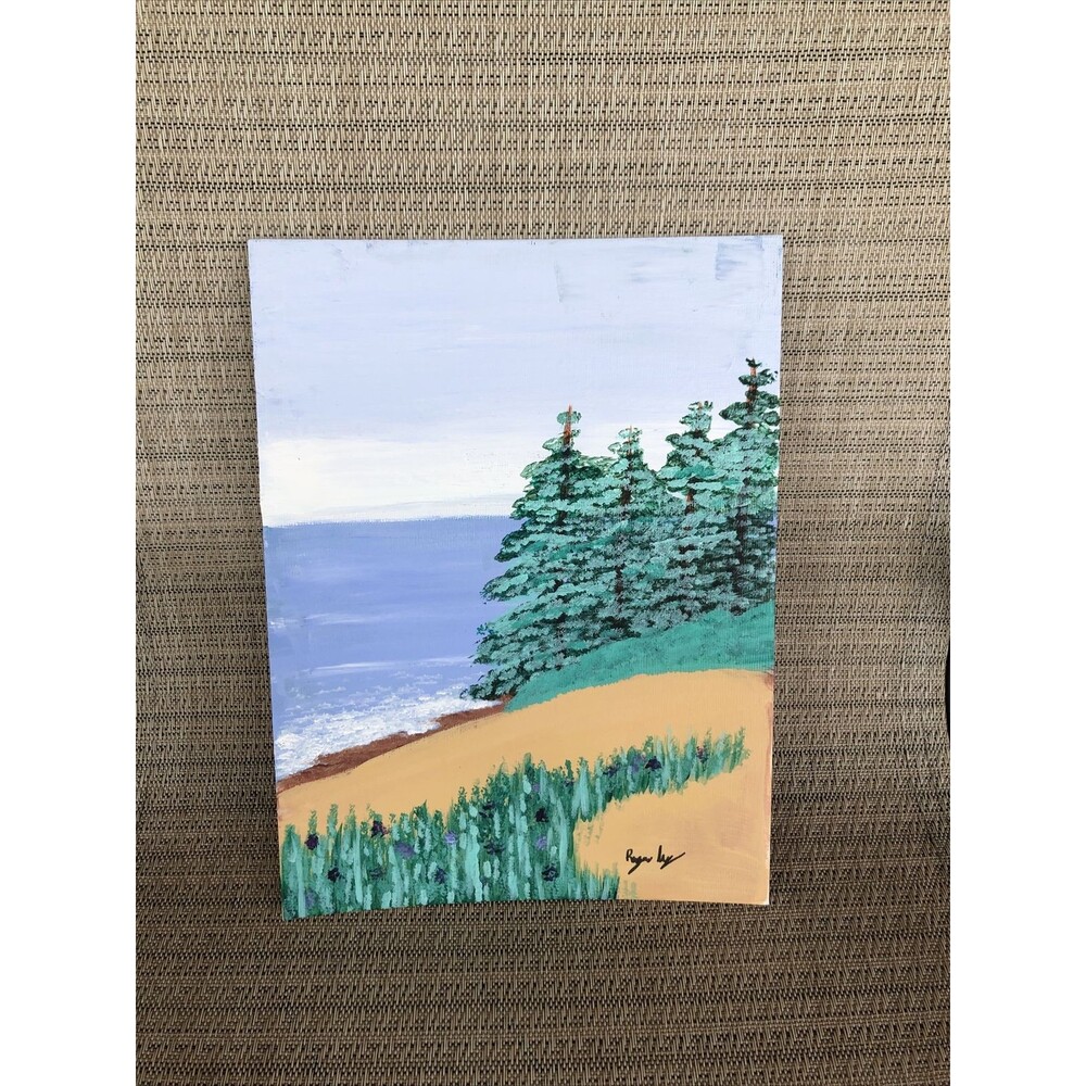 Art Deco Painting By Art Student For Charity